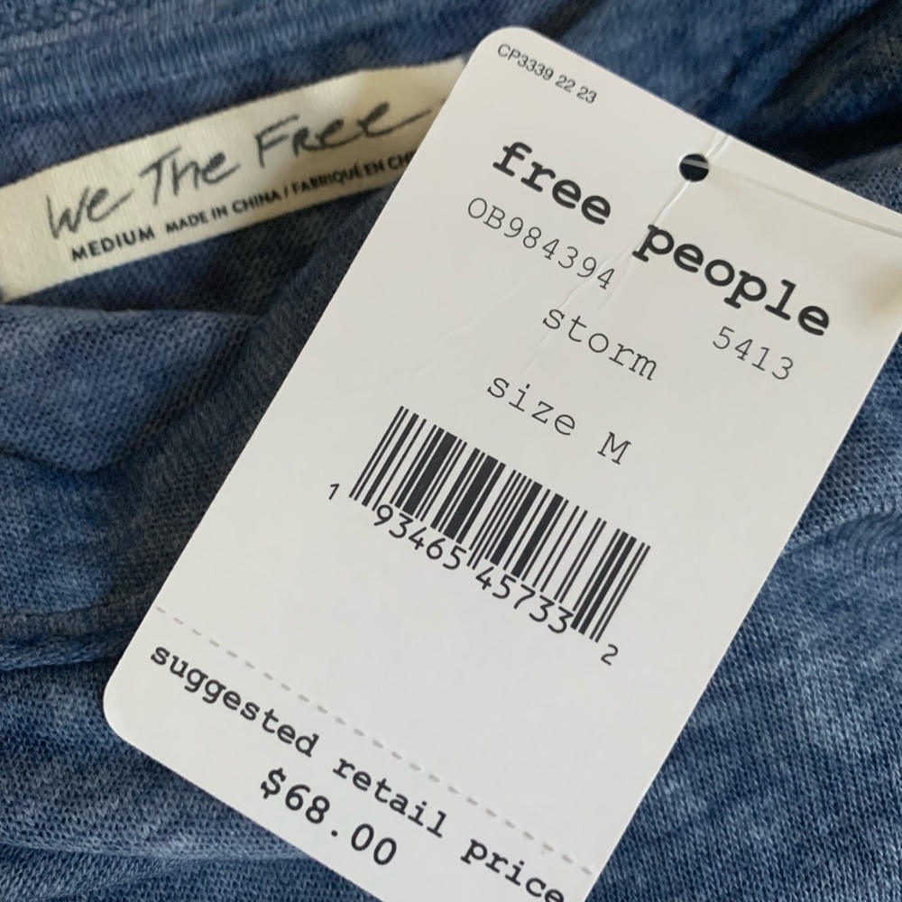 NWT Free People We the Free Long Sleeve Top, M - Picture 4 of 6